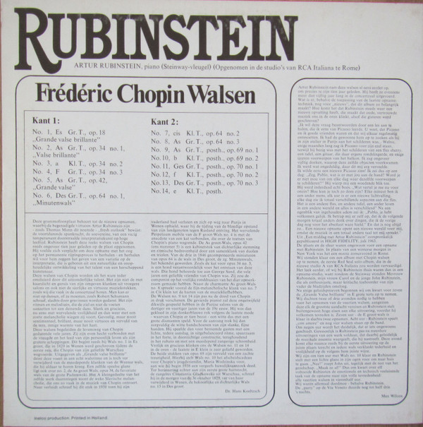 Frédéric Chopin, Arthur Rubinstein-1
