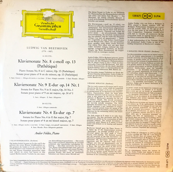 Ludwig van Beethoven, Andor Foldes-1