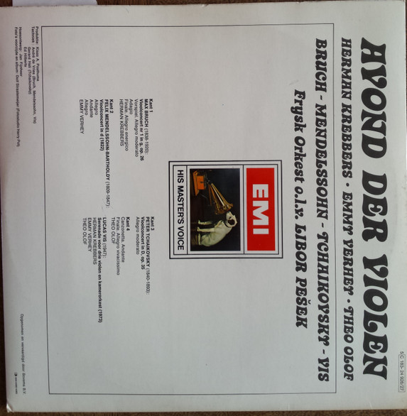 Frysk Orkest Conducted By Libor Pešek With Theo Olof, Herman Krebbers And Emmy Verhey-1