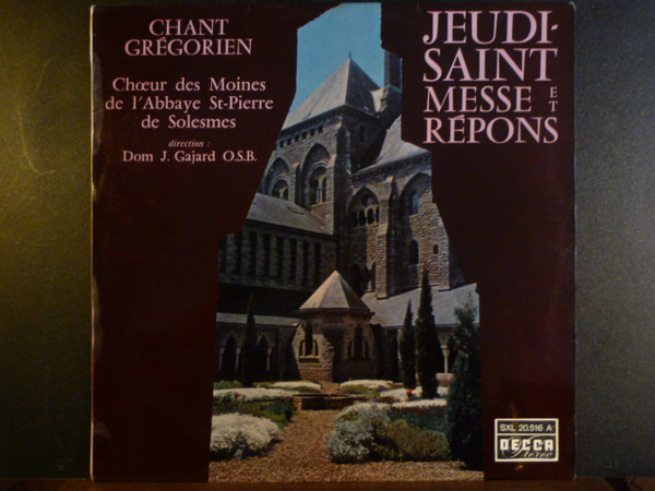 Chœur Des Moines De L'Abbaye Saint-Pierre De Solesmes Director: Dom Joseph Gajard-0