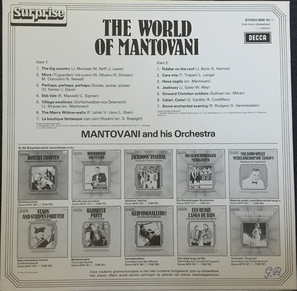 Mantovani And His Orchestra-1