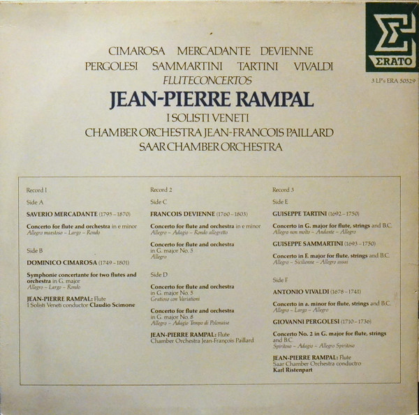 Jean-Pierre Rampal • Giuseppe Saverio Mercadante, Domenico Cimarosa, François Devienne - Giuseppe Tartini, Giovanni Sammartini, Antonio Vivaldi, Giovanni Battista Pergolesi-1