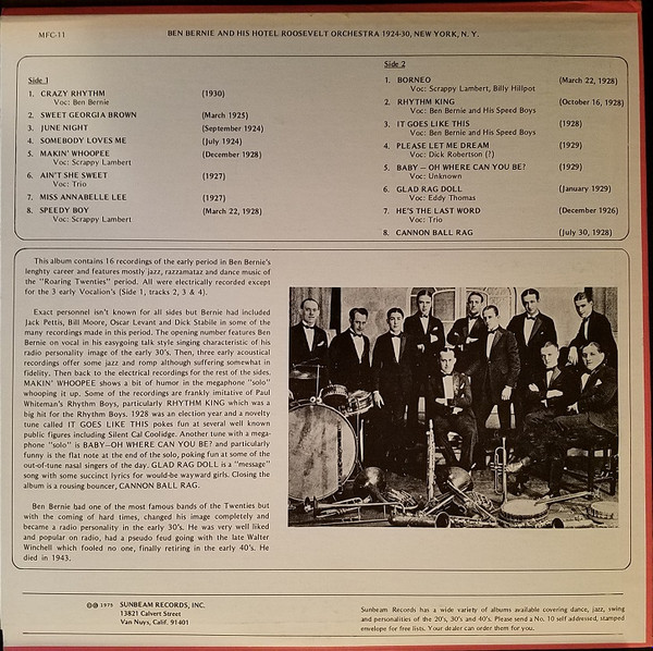 Ben Bernie And His Hotel Roosevelt Orchestra-1
