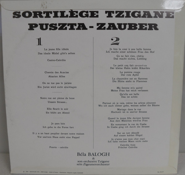 Béla Balogh & Son Orchestre Tzigane-1