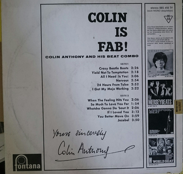 Colin Anthony & His Beat Combo-1