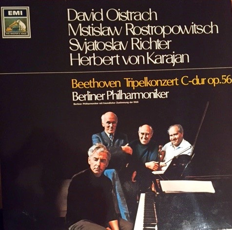 Ludwig van Beethoven, David Oistrach, Mstislav Rostropovich, Sviatoslav Richter, Berliner Philharmoniker, Herbert von Karajan-0