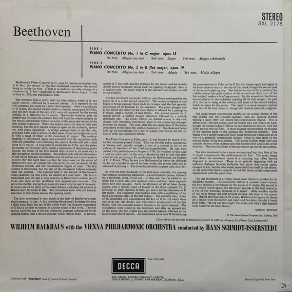 Ludwig van Beethoven, Wilhelm Backhaus, Wiener Philharmoniker, Hans Schmidt-Isserstedt-1