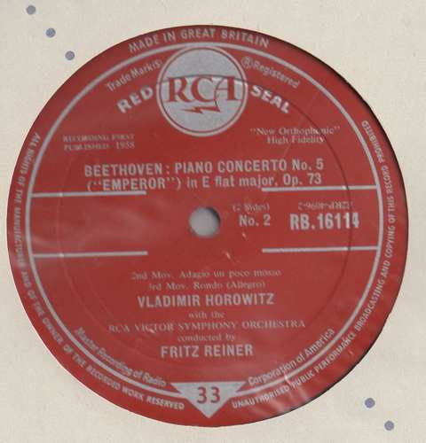Ludwig Van Beethoven - Vladimir Horowitz, Fritz Reiner, RCA Victor Symphony Orchestra-1
