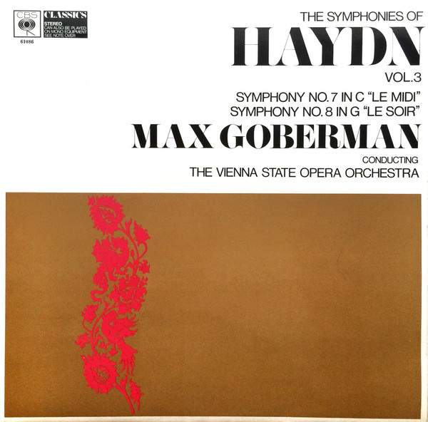 Joseph Haydn, Orchester Der Wiener Staatsoper, Max Goberman-0