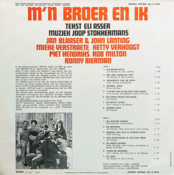 Jan Blaaser & John Lanting / Mieke Verstraete / Hetty Verhoogt / Piet Hendriks / Rob Milton (2) / Ronny Bierman-1