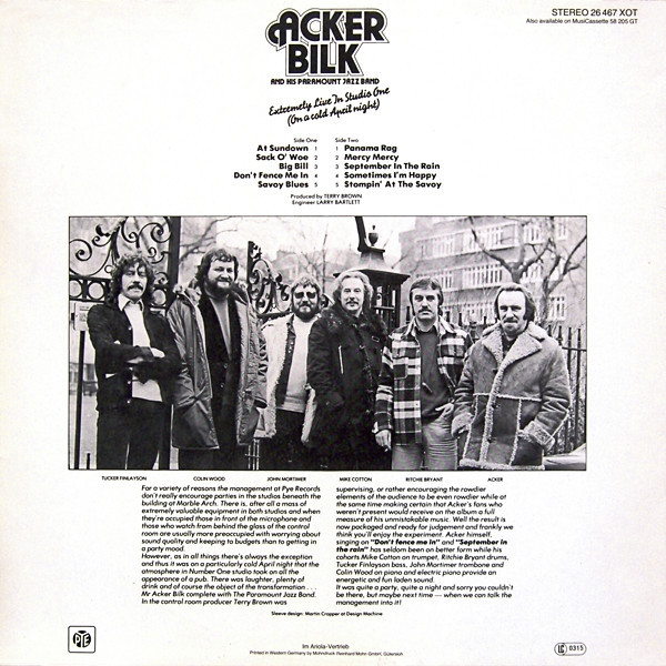 Acker Bilk And His Paramount Jazz Band-1
