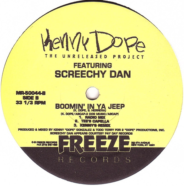 Kenny "Dope" Gonzalez Featuring Screechy Dan-1