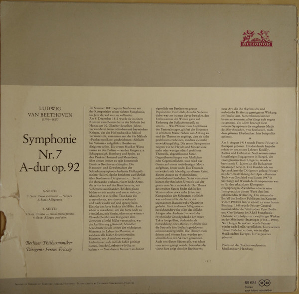 Ludwig Van Beethoven, Berliner Philharmoniker, Ferenc Fricsay-1