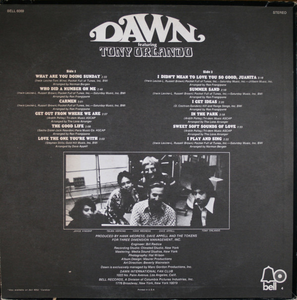 Dawn (5) Featuring Tony Orlando-1