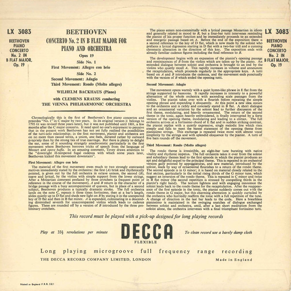 Ludwig van Beethoven, Wilhelm Backhaus, Wiener Philharmoniker, Clemens Krauss-1