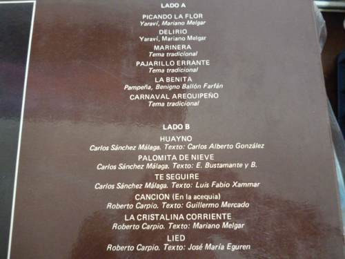 Manuel Cuadros Barr, Margarita Ludeña, Edgar Valcarcel Arze, Camerata Vocale Orfeo-0