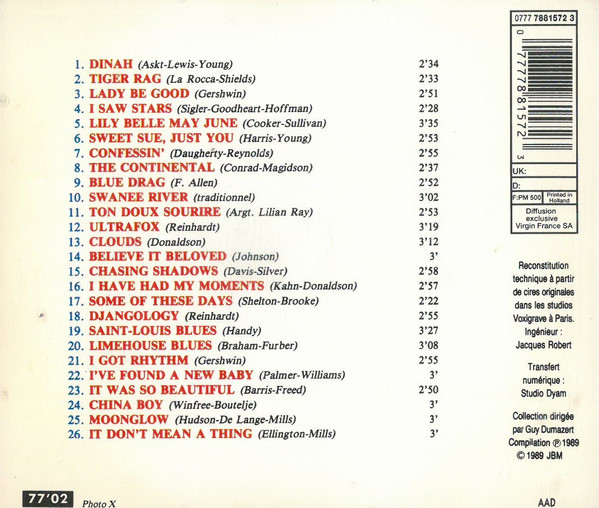 Django Reinhardt, Stéphane Grappelli Avec Le Quintette Du Hot Club De France-1