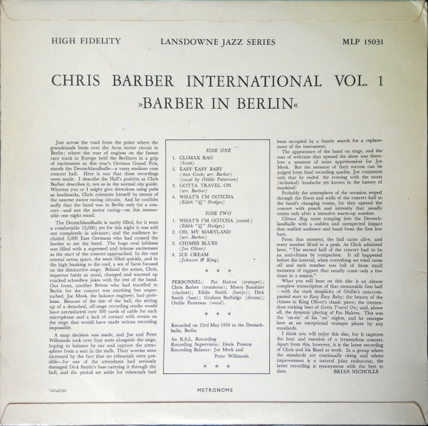 Chris Barber's Jazz Band with Ottilie Patterson-1