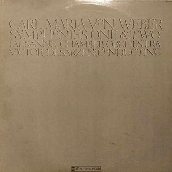 Carl Maria von Weber, Orchestre De Chambre De Lausanne, Victor Desarzens-0