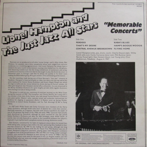 Lionel Hampton And The Just Jazz All Stars-1
