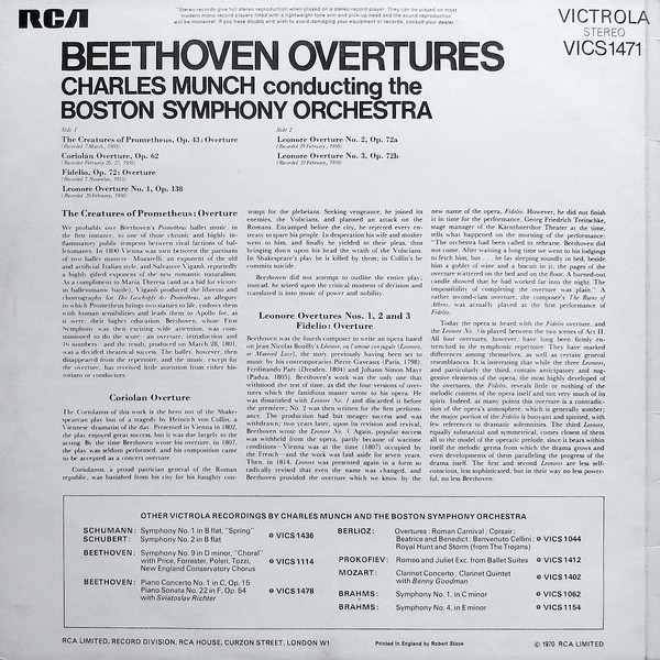 Ludwig van Beethoven, Boston Symphony Orchestra, Charles Munch-1