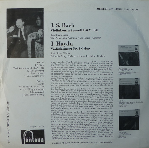 Johann Sebastian Bach / Joseph Haydn - Isaac Stern-1