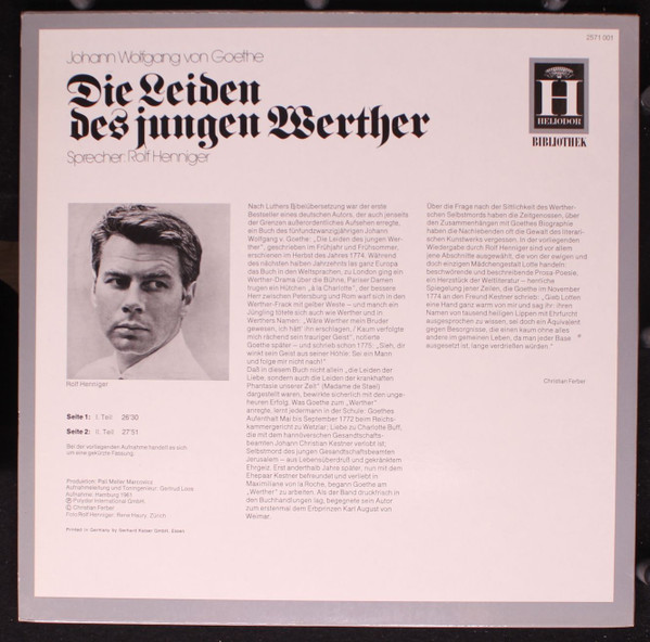 Johann Wolfgang von Goethe, Rolf Henniger (2)-1