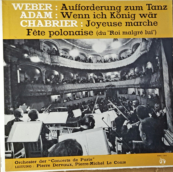 Carl Maria von Weber, Adolphe C. Adam, Emmanuel Chabrier, Orchestre Des Concerts De Paris-0