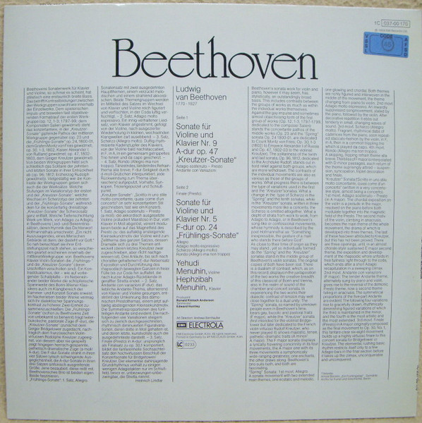 Ludwig van Beethoven, Yehudi Menuhin, Hephzibah Menuhin-1