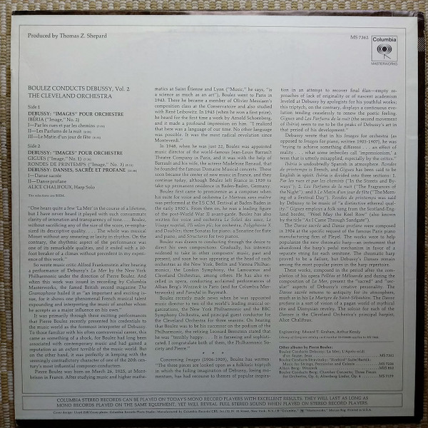 Claude Debussy, Pierre Boulez, The Cleveland Orchestra, Alice Chalifoux-1