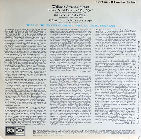 Daniel Barenboim, Wolfgang Amadeus Mozart, English Chamber Orchestra-1