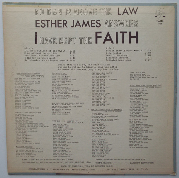 Esther James / Lord Faith & The James Men-1