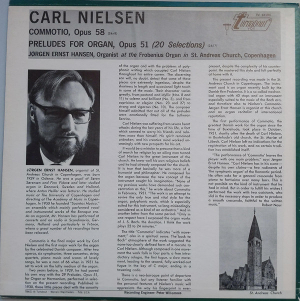 Carl Nielsen, Jørgen Ernst Hansen-1