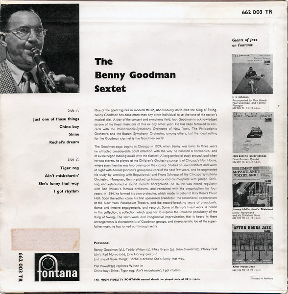 Benny Goodman Sextet-1