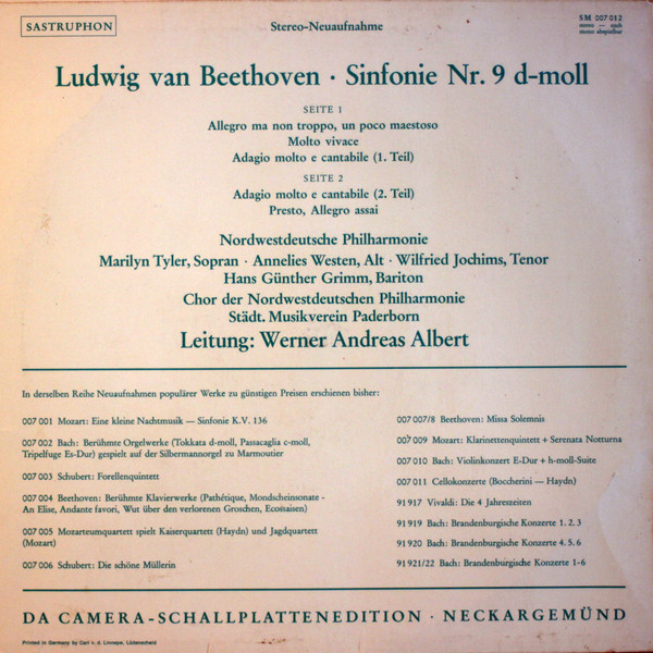 Ludwig van Beethoven - Nordwestdeutsche Philharmonie Leitung: Werner Andreas Albert-1