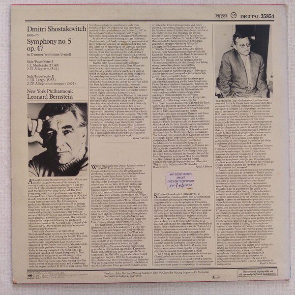 Dmitri Shostakovich - Leonard Bernstein, New York Philharmonic-1