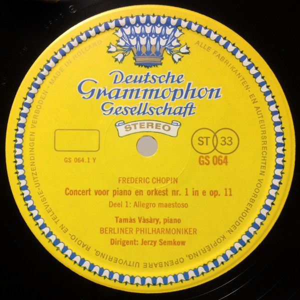 Frédéric Chopin, Tamás Vásáry, Berliner Philharmoniker, Jerzy Semkow-1