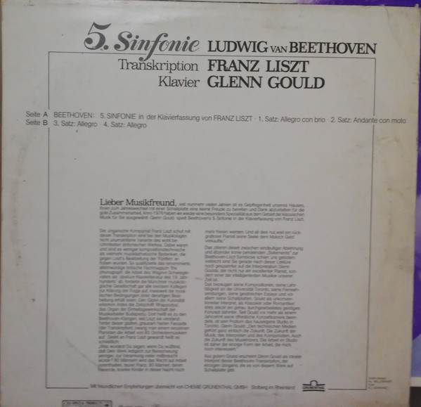 Ludwig van Beethoven, Franz Liszt - Glenn Gould-1