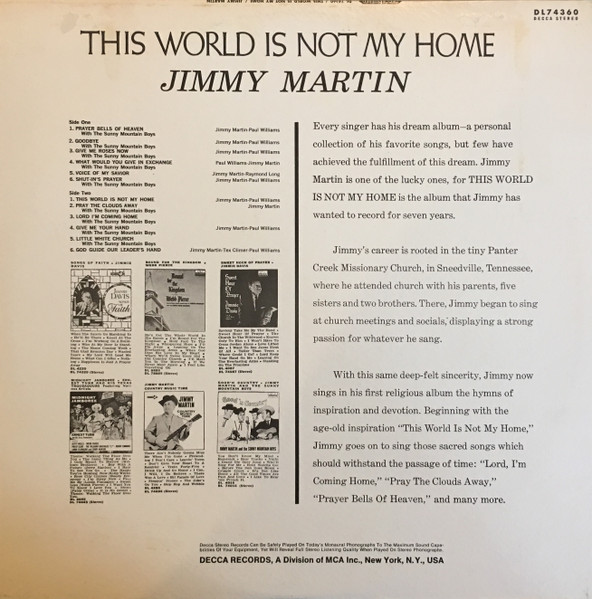 Jimmy Martin And The Sunny Mountain Boys-1