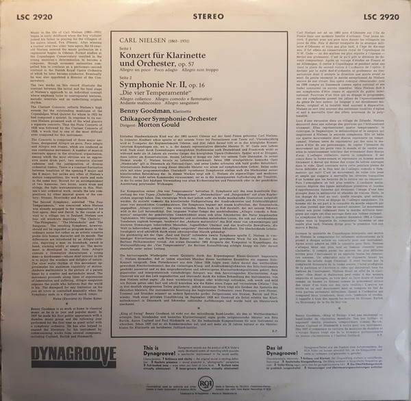 Carl Nielsen / Benny Goodman, Morton Gould Conducting The Chicago Symphony Orchestra-1